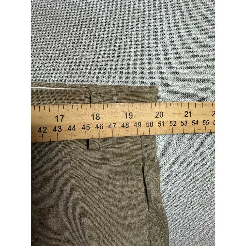LAUREN RALPH LAUREN Men’s Dress Pants WOOL TOTAL COMFORT Size 38x32 flat‎ front
